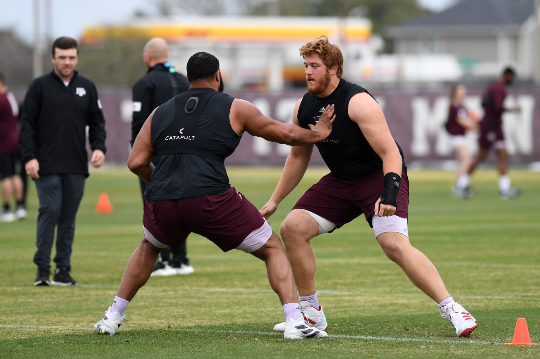 Texas A&M spring football drills